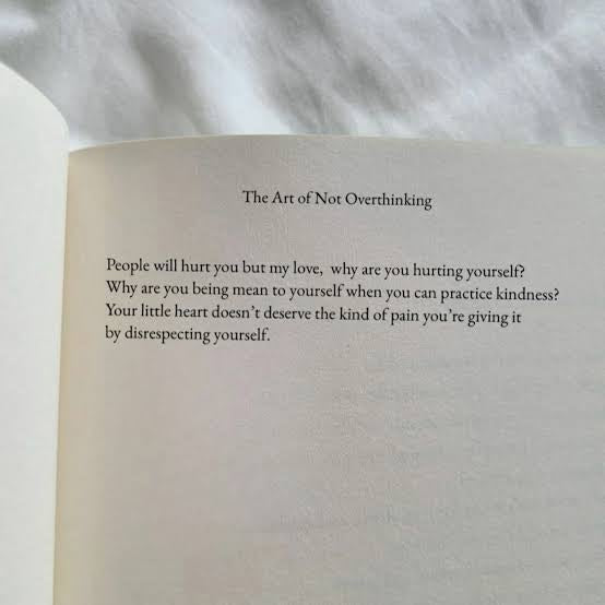 The art of not overthinking